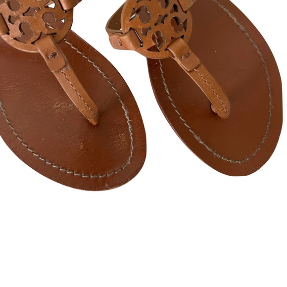 Tory Burch Leather Mini Miller Gabriel Sandals Brown Size 6.5 - Picture 7 of 11